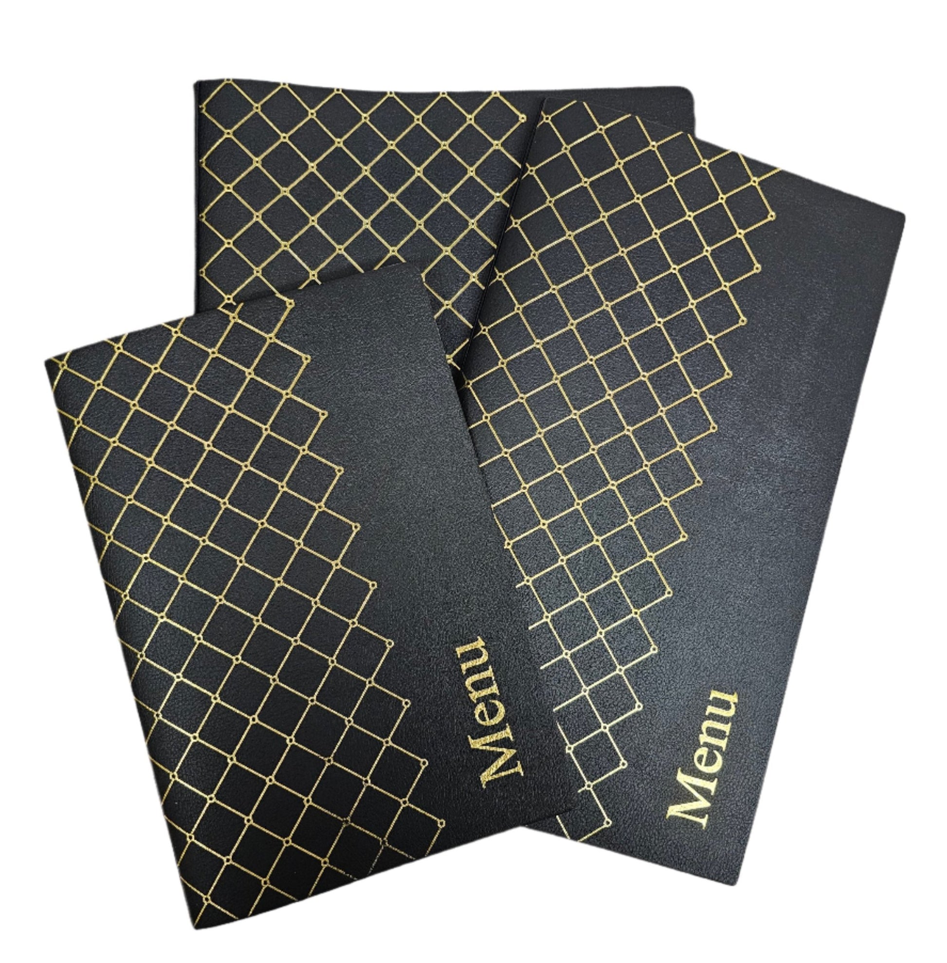 Cardiff geometrische menu omslag