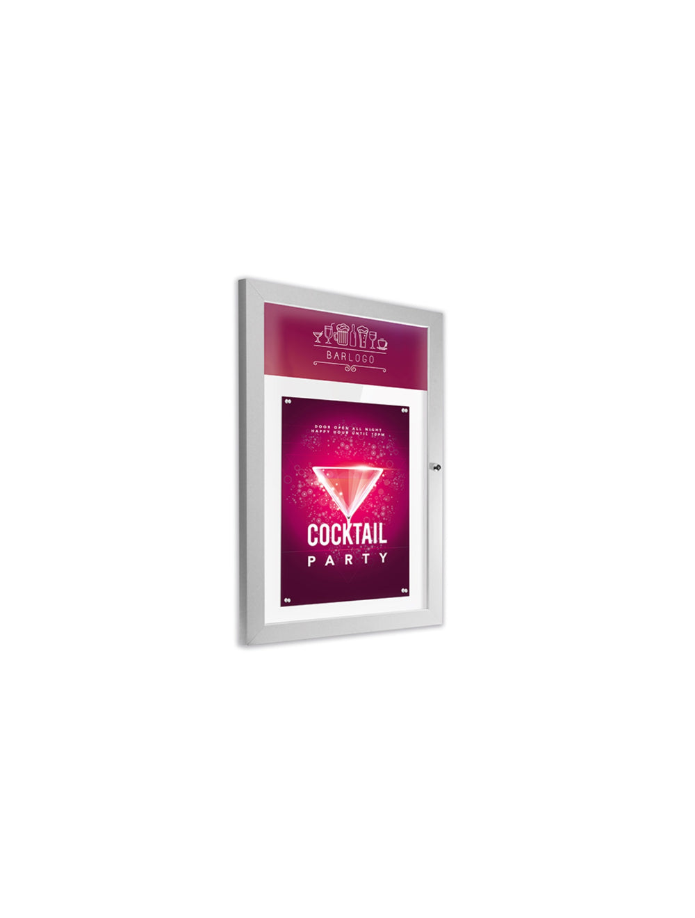 Slimlock verlicht menu -case