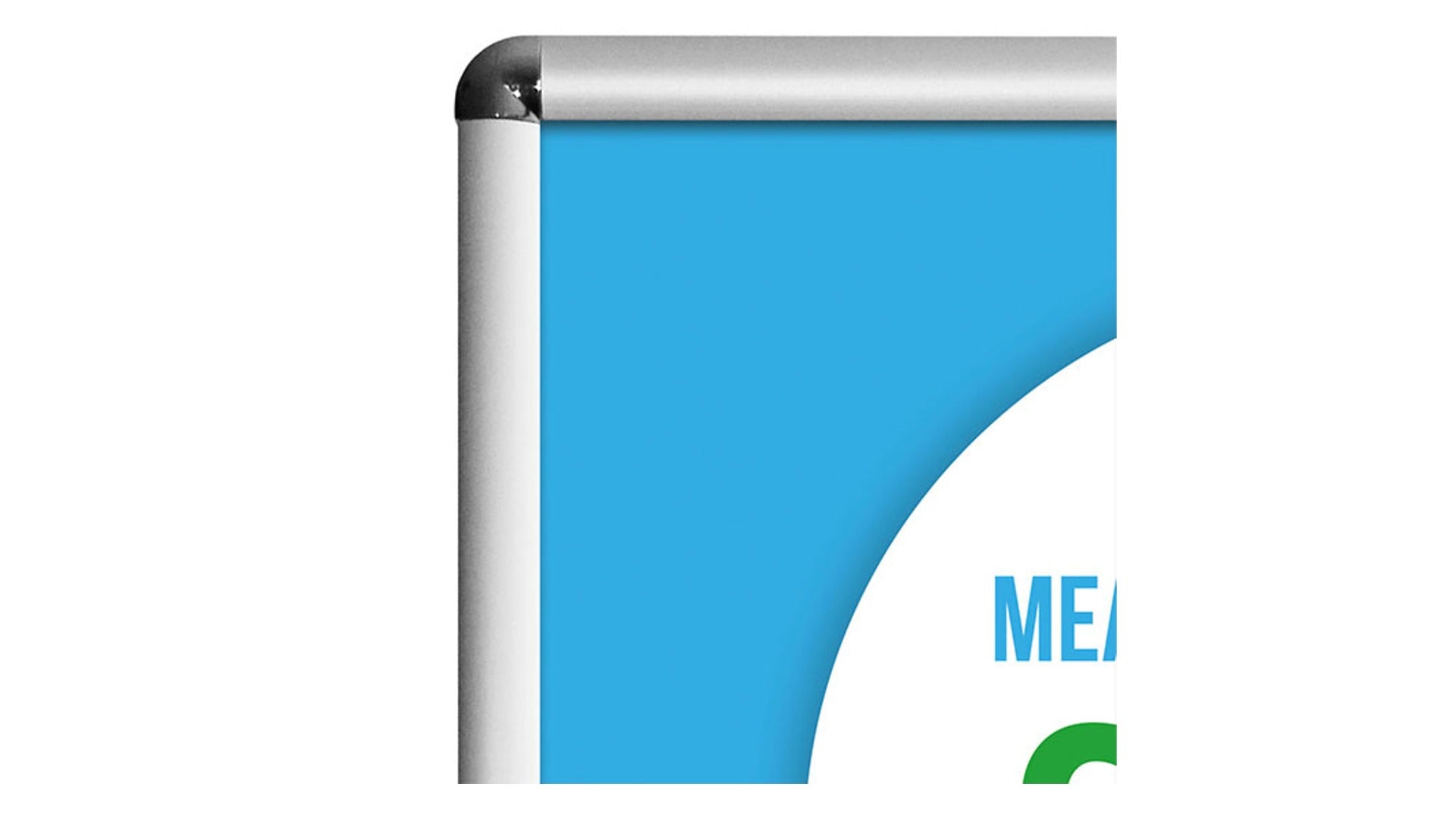 Snap frame a -bord bestrating teken - zwart