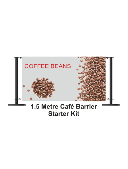 1,5 meter café -barrière starterset