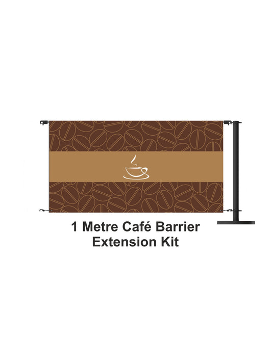 1 meter café barrière -uitbreiding kit