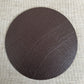 Brown Bonded Leather Coaster 10 cm ronde (verkoopitem)