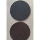 Brown Bonded Leather Coaster 10 cm ronde (verkoopitem)