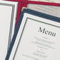 Amerikaans ingelijste menu