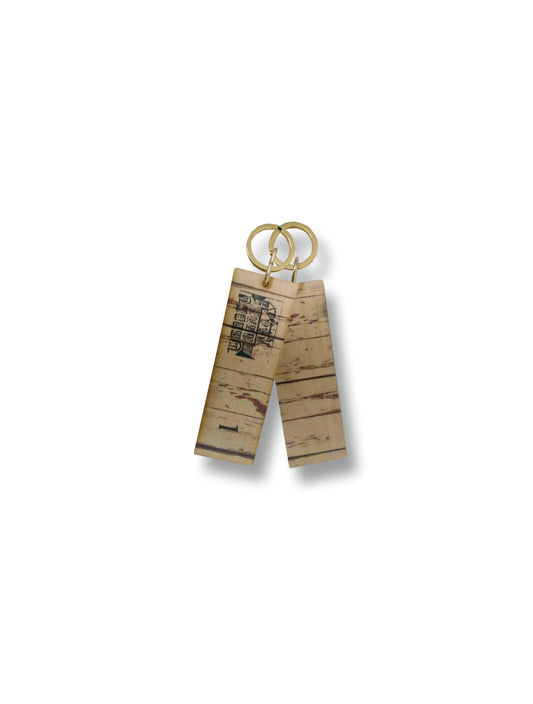 Beachhut houten sleuteltags