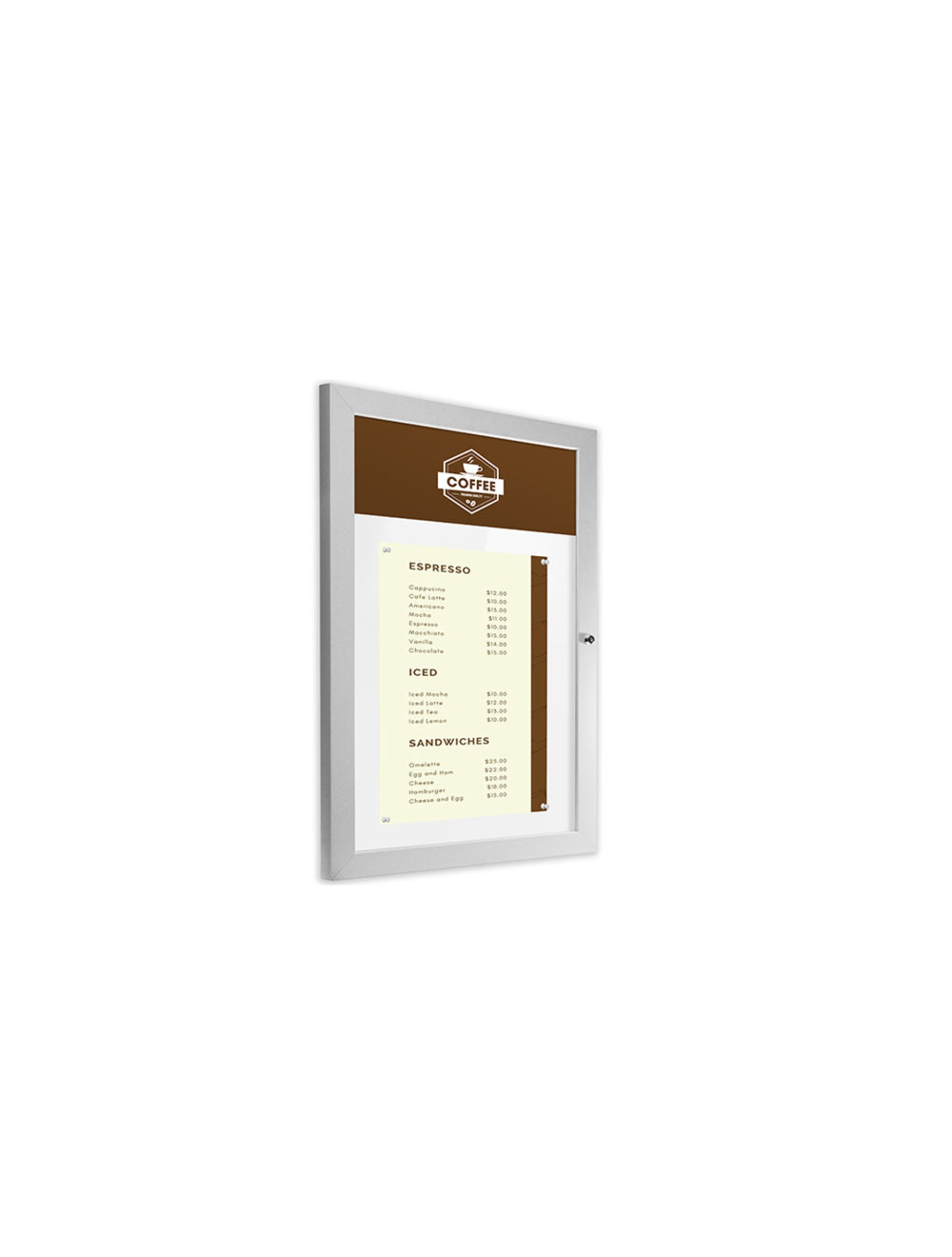 Slimlock verlicht menu -case