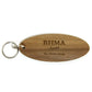 Key Fobs - Engraved Walnut Veneer Wood - bhma